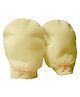 Babies Bloom Anti Scratch Hand Mittens - White