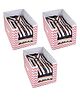 PrettyKrafts 3 Pcs Large Capacity Stackable Shirt Stacker, Storage Bins, Closet Organizers, Foldable Storage Boxes,Shelf Organizer, Shelves Basket Storage Bin For Organizing Clothing, Toys, Wave Peach