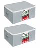 Prettykrafts Underbed Storage Bag, Storage Organizer, Blanket Cover with Side Handles Set of 2 pcs , Grey
