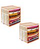 PrettyKrafts XL Saree Cover,sari organizer with handles & transparent front Extra Large Sari Cover Pack of 2