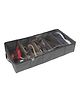 PrettyKrafts 5 pair shoe storage box shoe organizer underbed closet shoe box folding, Single, Black