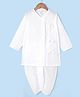 Babyhug Cotton Woven Full Sleeves Embroidered Angarakha Kurta Dhoti Set - White
