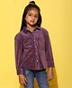 Tales & Storie Full Sleeves Solid Shirt - Purple