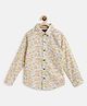 Tales & Stories Cotton Full Sleeves Abstract Printed  Shirt - Blue