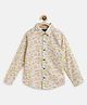 Tales & Stories Cotton Full Sleeves Abstract Printed  Shirt - Blue