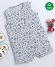 Nino Bambino Organic Cotton Sleeveless Sea Life Printed Romper - Grey