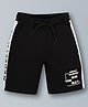 Plum Tree Side Taped Shorts - Black