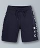 Plum Tree Side Taped Shorts - Navy Blue