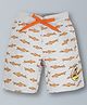 Plum Tree Fishes Printed Shorts - Bleach Melange