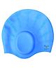 KARBD Ear Cover Hair Protection Silicone Swimming Cap Universal Size - Light Blue