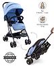 Babyhug Easy Travel Cabin Stroller With Z-Fold & Trolley Handle - Blue