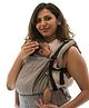 Anmol Baby 100% Handwoven Cotton Ergonomic Adjustable Baby Carrier Flexy - Grey