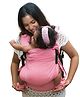 Anmol Baby 100% Handwoven Cotton Ergonomic Adjustable Baby Carrier Flexy - Light Pink