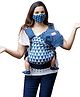 Anmol Baby 100% Handwoven Cotton Ergonomic Adjustable Baby Carrier Flexy - Shamsher Navy Blue