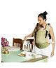 Anmol Baby 100% Handwoven Cotton Ergonomic Adjustable Baby Carrier Flexy - Aquarelle Hearts