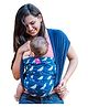 Anmol Baby Hands Free Carrier with Ergonomic M Position - Indigo Bird