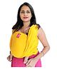 Anmol Baby Hands Free Carrier with Ergonomic M Position - Yellow Full Stretch