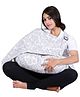 Lulamom Damask Nursing Cover & Feeding Pillow Combo - Grey