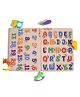 TOYPENTER Wooden Learning Educational Board for Kids, Puzzle Toys for 2 Years Old Boys & Girls - Combo Pack (Alphabets & Numbers) (ABC & 123)