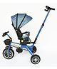 TOYPENTER 3 in 1 Baby Stroller/Kids Tricycle with Removable Canopy, Parental Adjust Push Handle Attached Bottle Holder for Kids | Boys | Girls Age 0 Months - 5 Years (Blue)