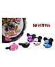 Asera 72 Pcs Mickey Mouse Shape Design Pencil Sharpener/Cartoon Sharpener for Boys and Girls Stationary for Kids/B'Day Return Gifts