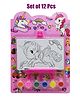 Asera Unicorn Coloring Board Set for Kids Boys Girls (12 Pcs)
