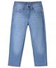 Pine Kids Woven Full Length Solid Denim Jeans - Light Blue