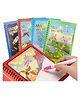 Toysire Quick Dry Re-Usable Magic Coloring Water Book Doodle with Magic Pen Painting Board for Children (Random Design) (Pack of 3)