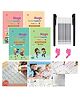 Baby Miniature Sank Magic Reusable Tracing Book Pack of 4 - English