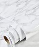 Baby Miniature Marble Aluminium Foil Kitchen Stickers - White (Design May Vary)