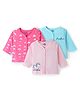 Doodle Poodle 100% Cotton Knit Full Sleeves Set of Vests with Rainbow & Unicorn Print Pack of 3 - Multicolour