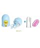 Joy Buzz Baby 4 in 1 Grooming Manicure & Pedicure Nail Essential Kit with Baby Silicone Soft Bristles Finger Brush for Oral Dental Care - Multicolour