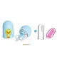 Joy Buzz Baby 4 in 1 Grooming Manicure & Pedicure Nail Essential Kit with Baby Silicone Soft Bristles Finger Brush for Oral Dental Care - Multicolour