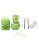 Joy Buzz Baby 4 in 1 Grooming Manicure & Pedicure Nail Essential Kit with Baby Silicone Soft Bristles Finger Brush for Oral Dental Care - Multicolour