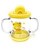 Joy Buzz Hard Spout Non Spill Sipper Cup With Handle Yellow - 200ml