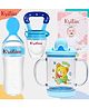 Kritiu Baby Food Feeder Fruit Nibbler & Sipper Combo - Milticolor