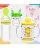 Kritiu Baby Food Feeder Fruit Nibbler & Sipper Combo - Milticolor