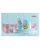 Kritiu Baby 4 in 1 Grooming Manicure & Pedicure Nail Essential Kit with Baby Silicone Soft Bristles Finger Brush for Oral Dental Care - Multicolour