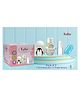 Kritiu Baby 4 in 1 Grooming Manicure & Pedicure Nail Essential Kit with Baby Silicone Soft Bristles Finger Brush for Oral Dental Care - Multicolour