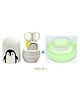 Kritiu Baby 4 in 1 Grooming Manicure & Pedicure Nail Essential Kit with Baby Powder Puff With Case Grooming Kit - Multicolour