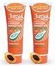 Junsui Naturals Face Wash With Whitening, Papaya Scrub, 100 g (Pack of 2)