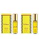 Nabeel - Sa'ada Premium Attar Roll-on Perfume Oil | 100% Non Alcoholic | Scent has a sweet-smell of Rose, Vanilla, Coconut & Aroma of a musk, Patchouli & Woody notes | 6ml (Set of 2) | Made in U.A.E (Yellow)