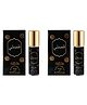 Nabeel - Qisaty Premium Attar Roll-on Perfume Oil | 100% Non Alcoholic | 6ml (Set of 2) | Unisex fragrance made with Oud & Cedar | Feel a trace of smoky sweetness & magical spice lingering on your skin | Made in U.A.E (Black)
