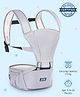 Zoe Snuggle 5-in-1 Baby Carrier with Hip Seat: Versatile front, back & hip carrying, Ergonomic design, Padded straps, Pressure-relieving waist belt, Safety harness, Storage pockets, Supports up to 15 kg- Grey