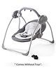 Baby Swing with 3-Point Safety Harness - Grey