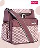 Babyhug Mini & Compact Sling Diaper Bag Quatrefoil Print- Brown