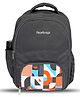PB Pearl Bags 18 Inch Height Medium Alphabet 24 L Waterproof 3 Zipper Compartt Waterproof Backpack For School Boys & Girls -Grey