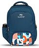 PB Pearl Bags 18 Inch Height Medium Alphabet 24 L Waterproof 3 Zipper Compartt Waterproof Backpack For School Boys & Girls -A.Blue