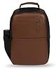 PB Pearl Bags 18 Inch Height Litmus Anti Theft Faux Leather Laptop Backpack 30 L Laptop Backpack For School Use-Brown