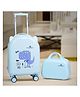 StarAndDaisy  Travel Suitcase with wheel, smooth zipper, telescopic trolley style combo with mini hand suitcase - Blue